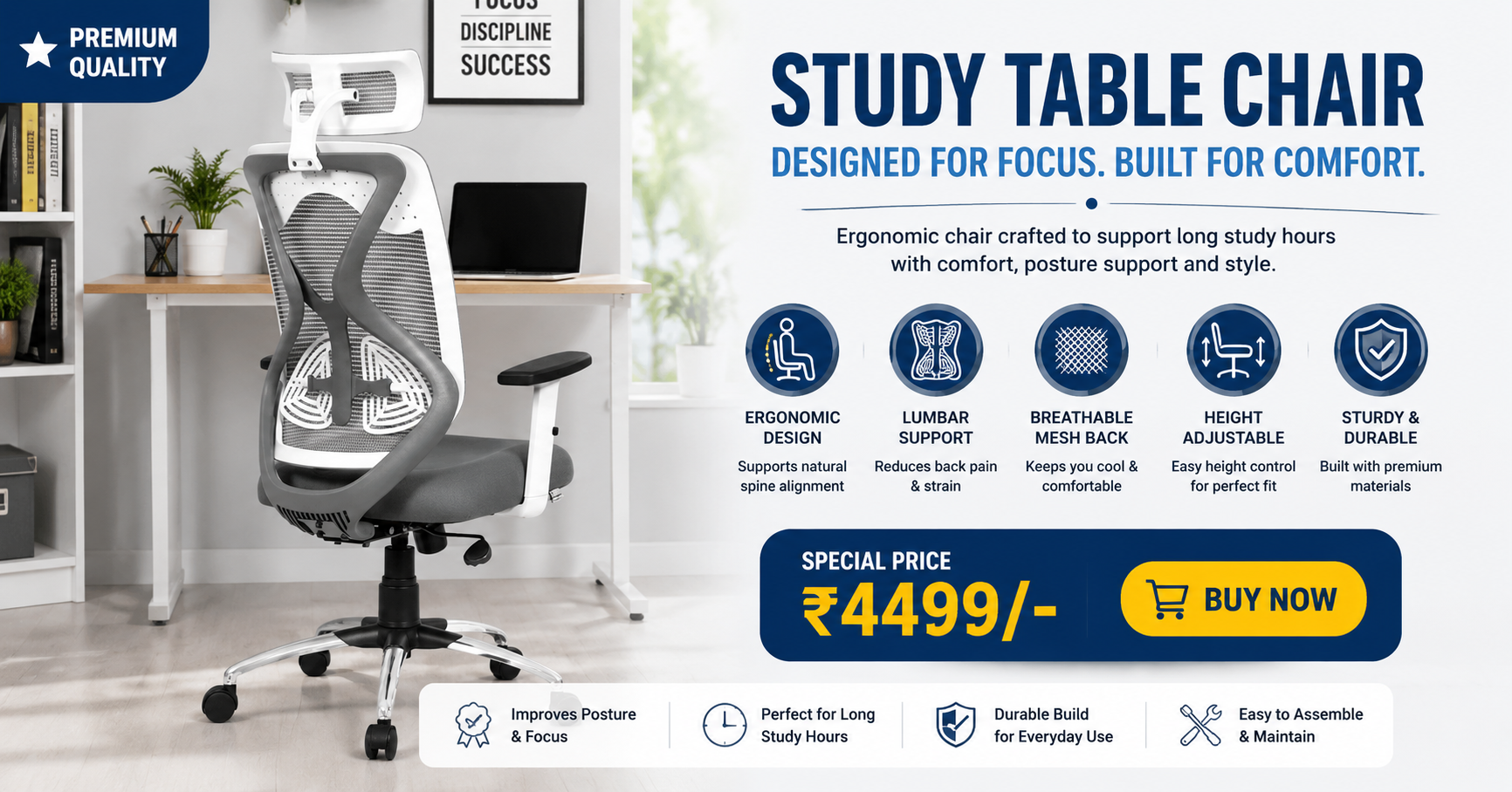 Study Table Chair