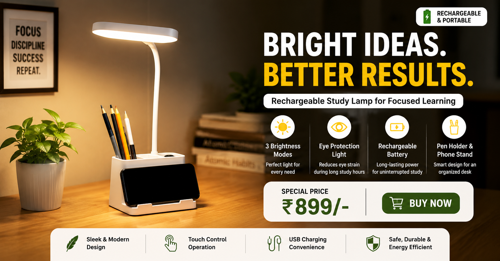 Rechargable Study Lamp