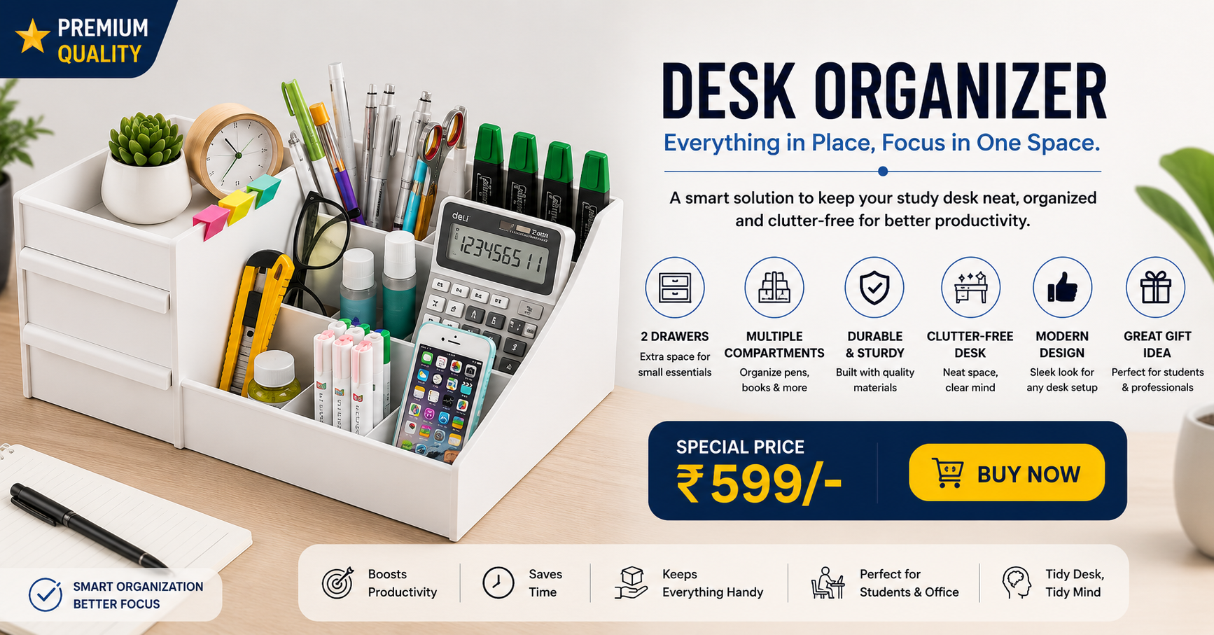 Desk organizer