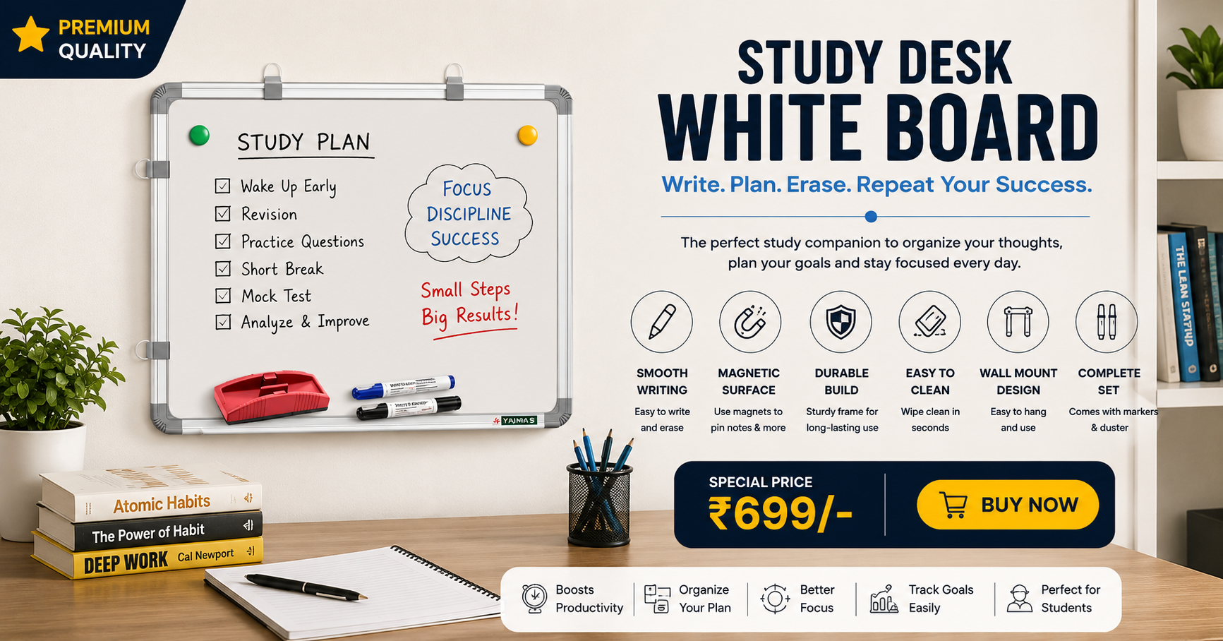 White Desk Board